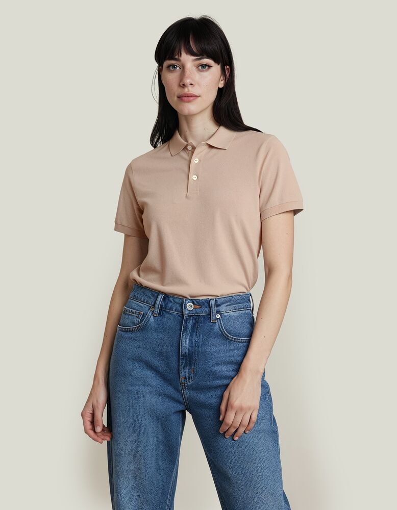 Polo Regular Fit in Latte | Print Nils Skarke (PriNS)