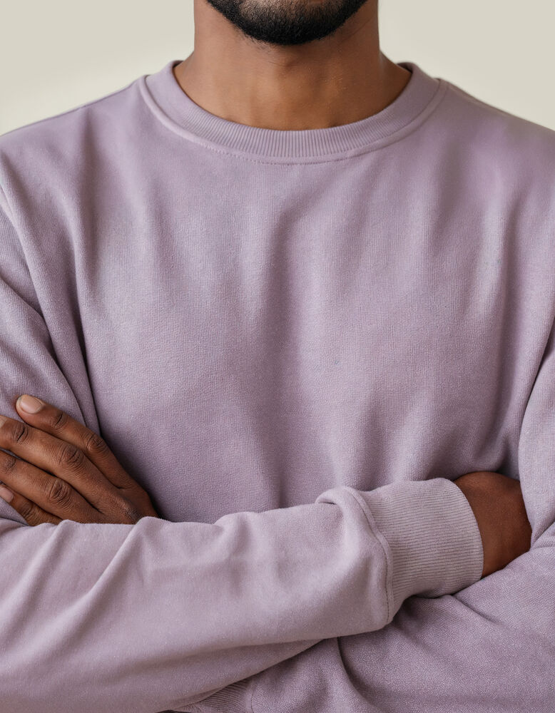 Pullover Regular Fit in Aster | Print Nils Skarke (PriNS)