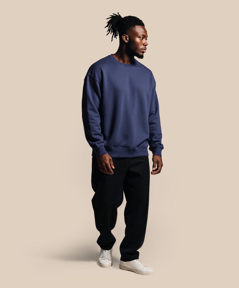 Pullover Lose Fit in Navy Blau | Print Nils Skarke (PriNS)
