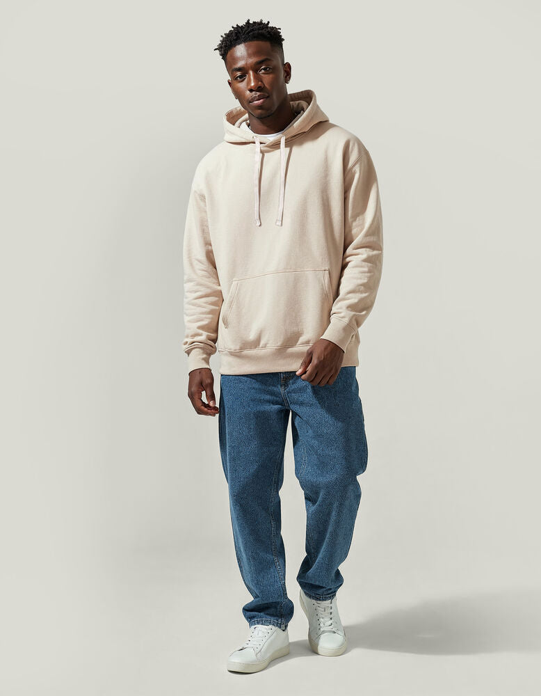 Kapuzenpullover Loose Fit in Brich | Print Nils Skarke (PriNS)