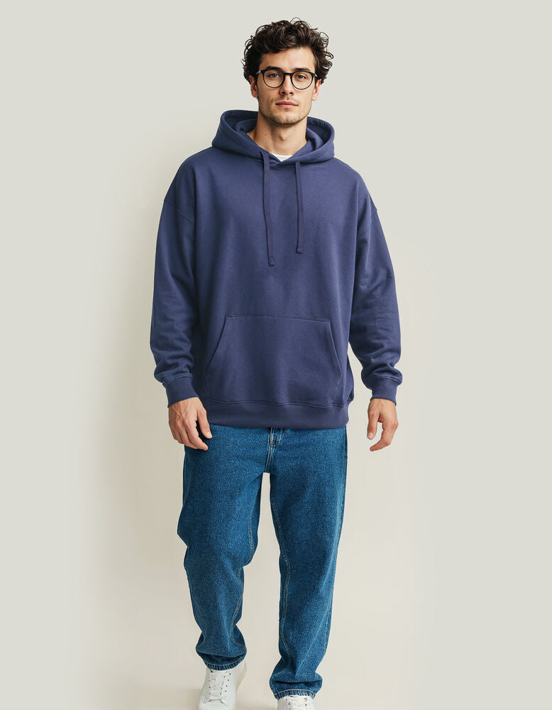 Kapuzenpullover Loose Fit in Navy Blau | Print Nils Skarke (PriNS)