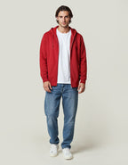 Pullover mit Reißverschluss Regular Fit in Brick | Print Nils Skarke (PriNS)