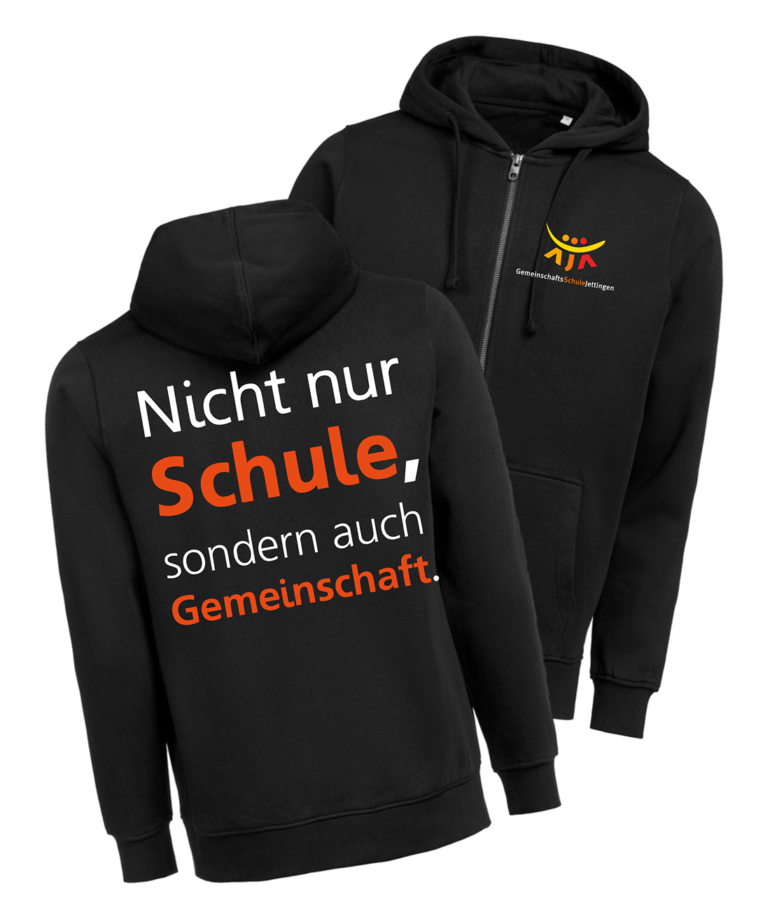 GMS Zipper altes Motiv aus Bio Baumwolle